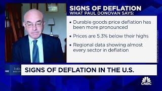 Deflationary forces present in almost every sector in U.S. says UBS Global Wealths Paul Donovan