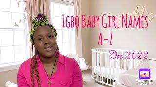 Igbo Baby Girl Names #igbo #babygirl #viral