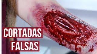 COMO HACER CORTADAS ⎟HERIDAS Y SANGRE FALSA PASO A PASO