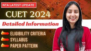 All about CUET 2024  Syllabus & Pattern Pattern  Complete Details #update #cuet #neet