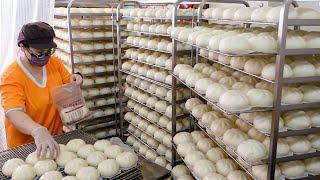 Chinese Steamed Pork Bun & Cabbage Bun Mass Production  三星蔥肉包 高麗菜包 - Taiwan Street Food