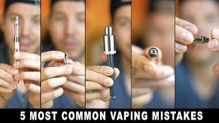 HoneyStick Tutorial on 5 Most Common Vaping Mistakes like turning vape pen onoff or fill cartridge