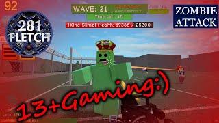 Prison Wave 1-47 Hard Mode ZOMBIE ATTACK 92  Lets Play ROBLOX