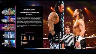 WWE 2K The Undertaker 21-0 Showcase Unlockables Concept