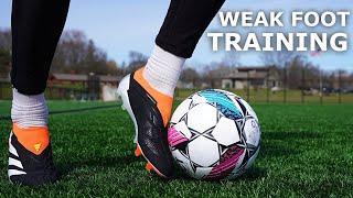 How To Improve Your Weak Foot  Using Only My Left Foot For A Full Training Session