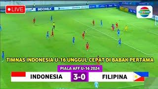  LANGSUNG 1930 WIB - LIVE INDONESIA U-16 VS FILIPINA - PIALA AFF U-16 2024 Prediksi & Ilustrasi