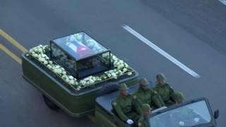 Fidel Castros ashes leave Havana