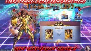 Saint Seiya Awakening KOTZ - Libra Dohko 6 Star Reincarnation Gilt Card Front Review at PvP