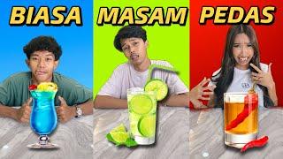 CABAR ADIK MINUM AIR BIASA VS MASAM VS PEDAS