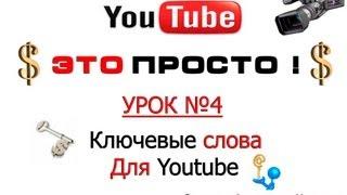 Как подобрать ключевые слова теги для Youtube ?