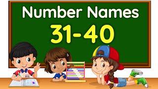 Number names  Number Name  Number spelling  Learn Numbers  Numbers 31-40  Number name #numbers