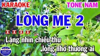 Karaoke Lòng Mẹ 2 Tone Nam Nhạc Sống Rumba Dễ Hát