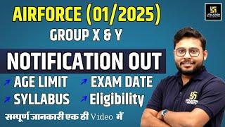 Agniveer Air Force 012025 Notification Out  Age Limit Exam Date & Syllabus  Complete Information