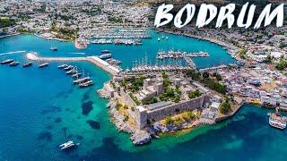 HAVADAN BODRUM TURU  BODRUM GEZİLECEK YERLER KALESİ - MARİNA - HALİKARNAS