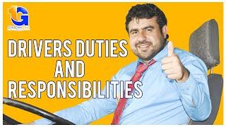 Duties and Reponsibilities  -  Drivers