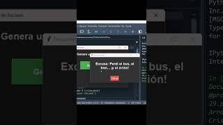 Generador de Excusas en Python
