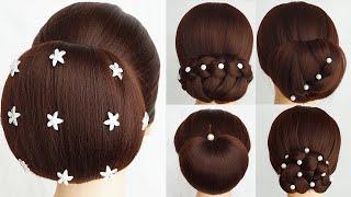 TOP 5 Perfect Bun Hairstyles For Ladies For Wedding  Cute And Easy Hairstyle For Party