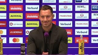 FC Red Bull Salzburg-Trainer Matthias Jaissle - die Pressekonferenz nach dem Spiel bei Austria Wien