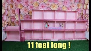 Episode 1 DIY Barbie Mega Doll House 11 ft x 4 ft  Super Mansion with 17++ rooms  areas