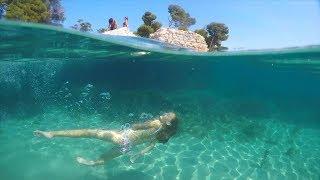 Carla Underwater - swimming in the sea underwater