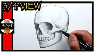 How to Draw a SKULL 34 view