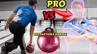 Pro Bowler tries Bowling Ball with a HANDLE?