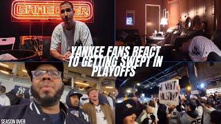 Yankee Fans React To Getting Swept In The Playoffs  Best Fan Reactions of Yankees vs Astros Game 4