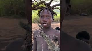 Hadzabe Tribe are unique bushmen living their life in the nature and speaking using unique clicks