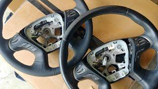 Replacing Infiniti M56 steering wheel due to wear. We used a QX60 wheel.