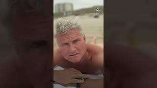 David Coulthard loves a nudist beach  #shorts
