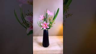 Pink Lilies Flower ARRANGEMENT #flowerarrangement #flowers