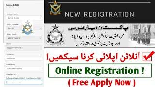 PAF Airmen Online Apply  PAF Online Registration  How To Apply PAF Online  PAF Online Apply