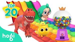 BEST20 Learn Colors 2024｜Pop It + Slide + Candy  + More｜Best Learn Colors for Kids - Hogi Pinkfong