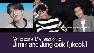Yet to come jimin and jungkook moments reaction  Jikook content  A jikook praising video