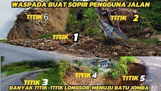 Waspada Buat Sopir Pengguna Jalan‼️Banyak Titik-Titik Longsor yang Perlu Di Ketahui Pengguna Jalan