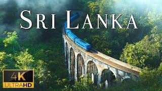 FLYING OVER SRI LANKA 4K UHD - Peaceful Music With Wonderful Natural Landscape For Relaxation