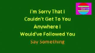 Great Big World Feat Christina Aguilera Say Something karaoke Songs