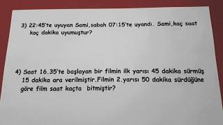 4.sınıf saatler soru çözümü  @Bulbulogretmen   #matematik #zaman #yıl #ay #gün #problem #school
