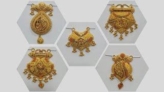 Mangalsutra Pendant के Pure Gold में New Pattern  Calcutti Design 2022