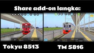 【HmmSim 2】Share Add-on langka  Rute Bogor dengan TM 5000 Dan Tokyu 8613 Jalita