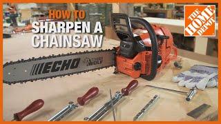 How to Sharpen a Chainsaw  The Home Depot