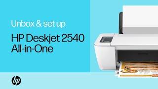 Unboxing and Setting Up the HP Deskjet 2540 All-in-One Printer  HP