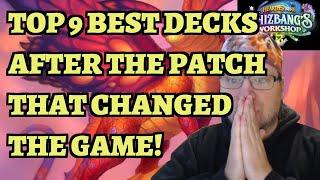 TOP 9 BEST Hearthstone Decks After the HUGE Balance Patch