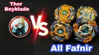 Thor Beyblade vs All Fafnir Beyblade Battle   Whos Stamina King 