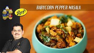 Venkatesh Bhat makes Babycorn Pepper Masala  babycorn melagu curry