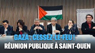 Réunion publique à Saint-Ouen pour un cessez-le-feu à Gaza 