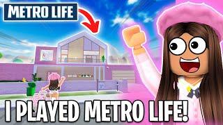 METRO LIFE CITY ️ is AWESOME  Metro Life City RP ROBLOX Update 10