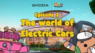 The world of electric cars  Learn about Electric Vehicles  EVs  Škoda X Meta Bears by Pants Bear®