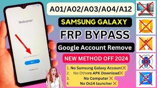 All Samsung A01A02A03A04A12 Frp Bypass Android 11  2024 Remove FRP Lock  Google Account Bypass