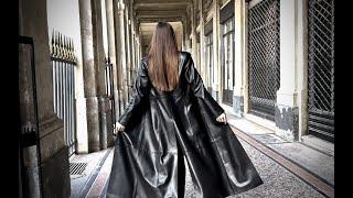 Long leather coat by D.e.n.i_C